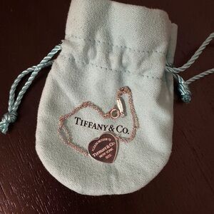 Tiffany & Co. Silver Heart Pendant Bracelet